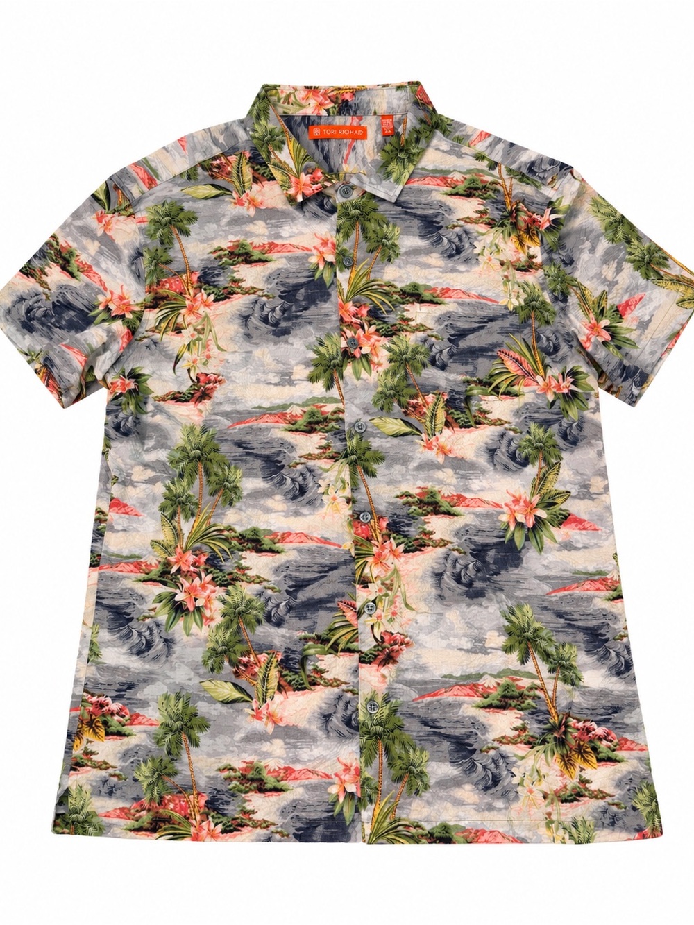 Tori Richard men’s XL Hawaiian Aloha Shirt Tropical Palm Print made in Hawaii 🌴
